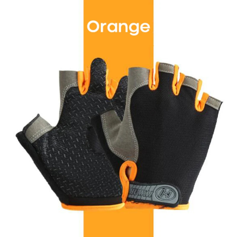 Cycling Gloves Half Finger Breathable Anti Slip Fitness Training