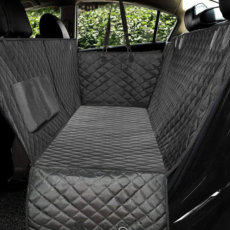 Waterproof Quilted Cotton Dog Car Seat Cover With Scratch Protection