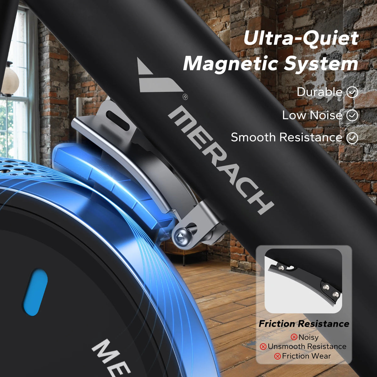 MERACH Magnetic Indoor Bike With App Control And Exclusive Fitness Courses