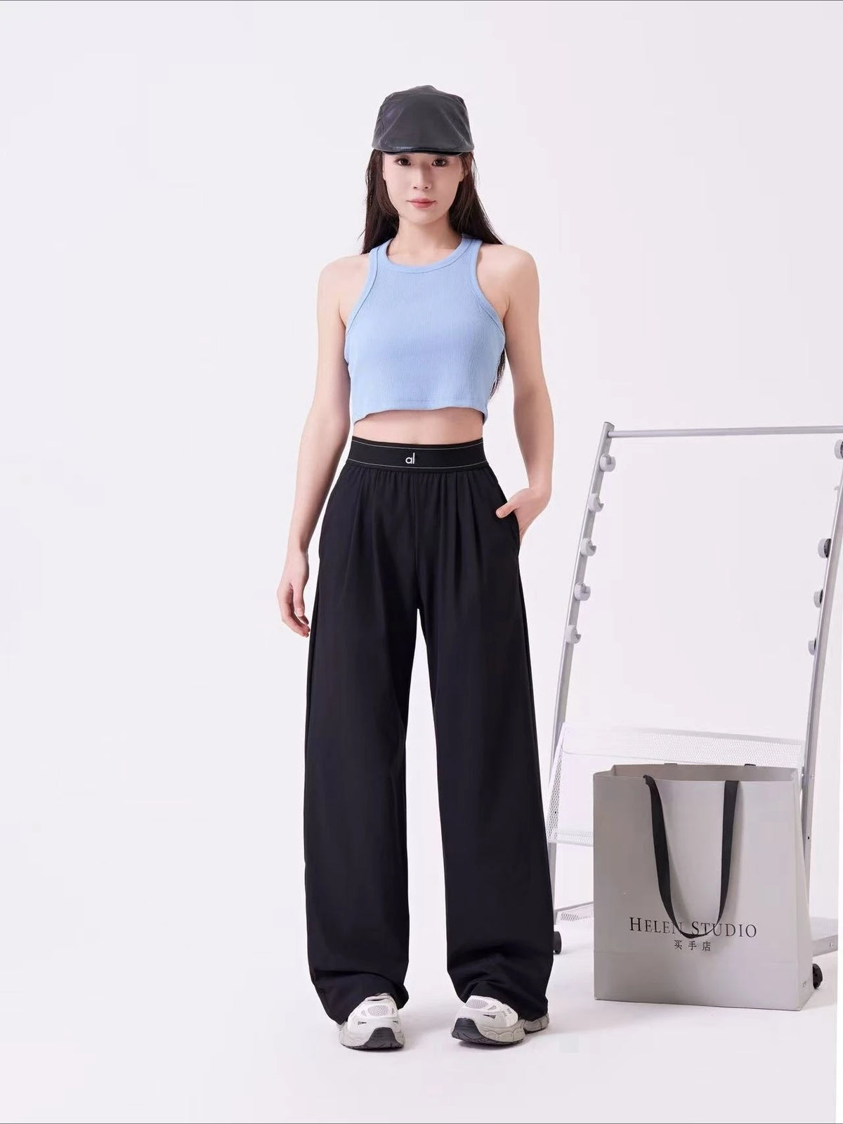 High waisted suit pants, casual wide leg straight leg pants, women's high-end feeling, hanging feeling, slimming pants