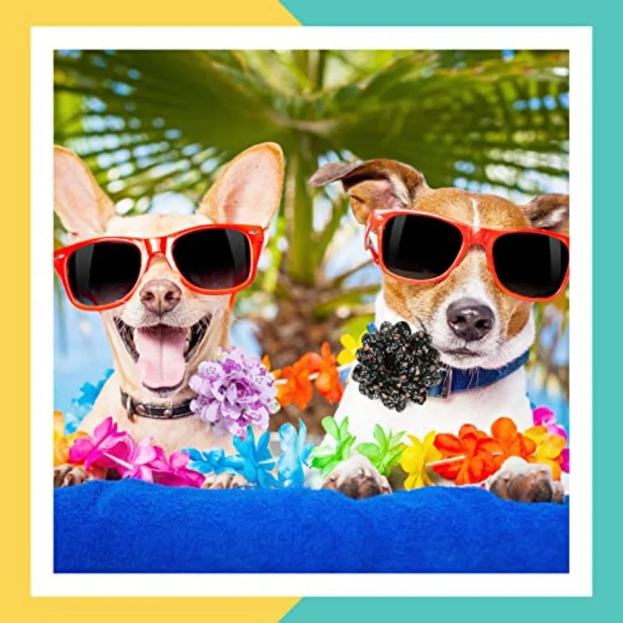 30 Pcs Flowers Dog Collar Pet Bow Ties Multi-color Sunflower Dog Charms Flower for Accessories Small Medium Large Cat Puppy Col