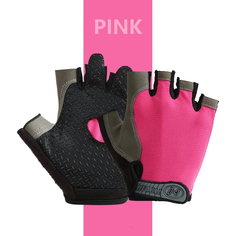 Cycling Gloves Half Finger Breathable Anti Slip Fitness Training