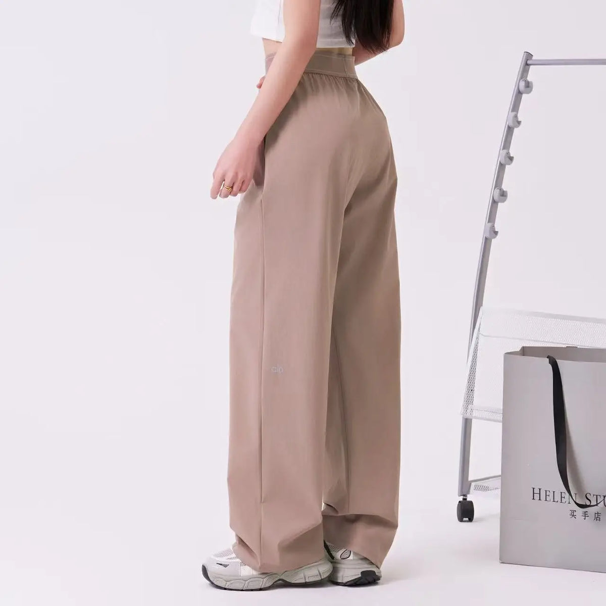 High waisted suit pants, casual wide leg straight leg pants, women's high-end feeling, hanging feeling, slimming pants