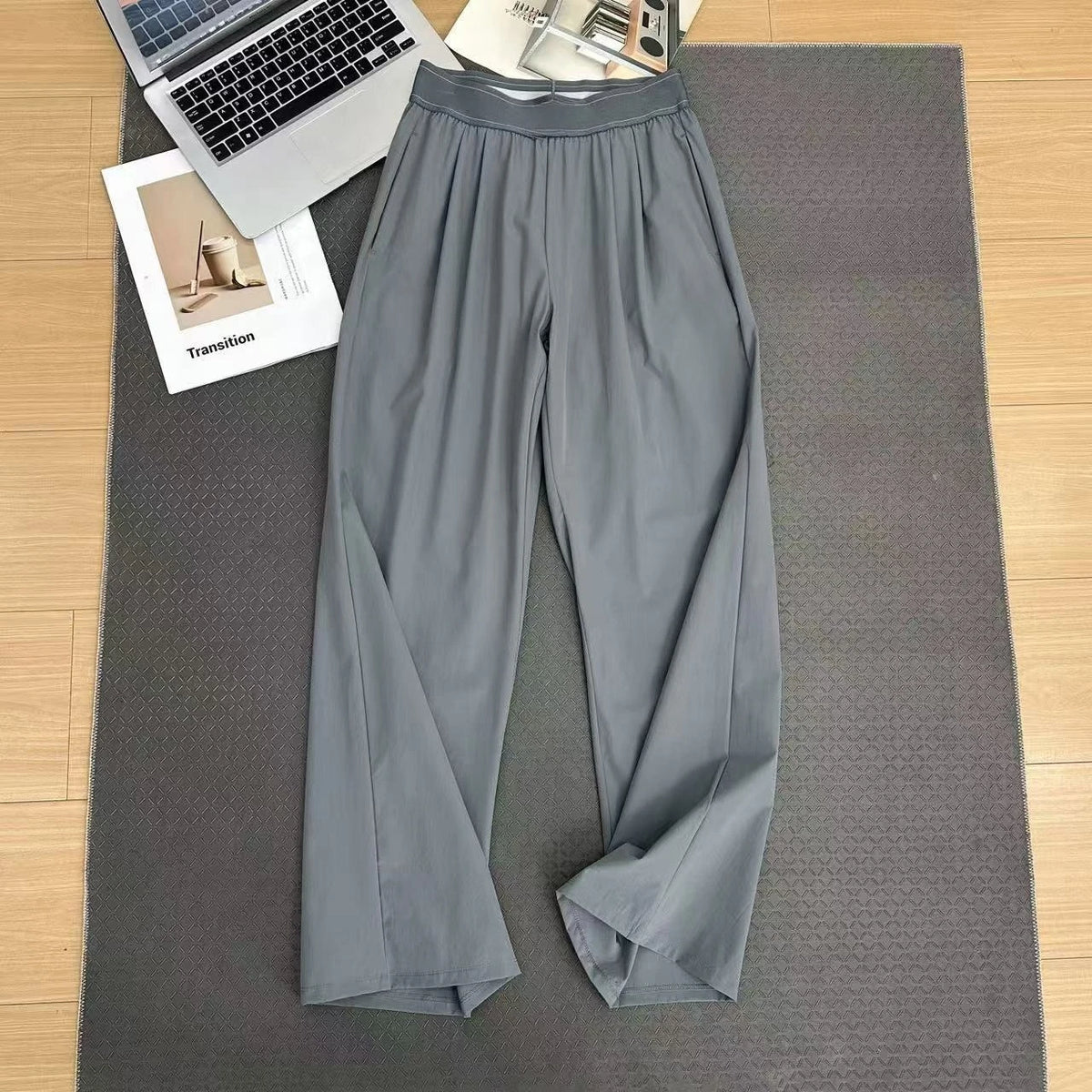 High waisted suit pants, casual wide leg straight leg pants, women's high-end feeling, hanging feeling, slimming pants