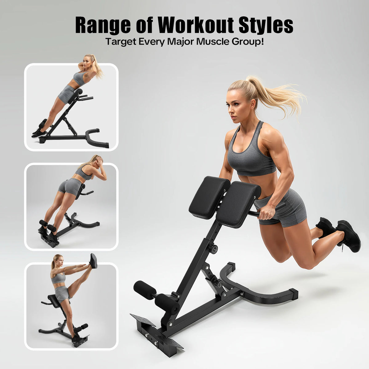 Roman Chair Back Extension Machine For Abdominal And Spine Strength