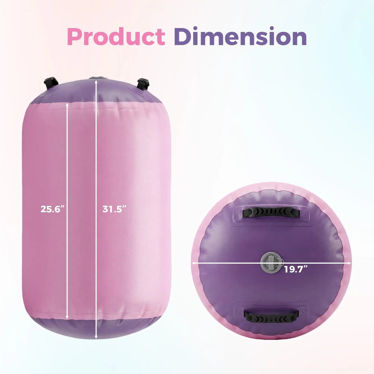 Studyset Gymnastics Air Roller Inflatable Tumbling Mat For Home Use