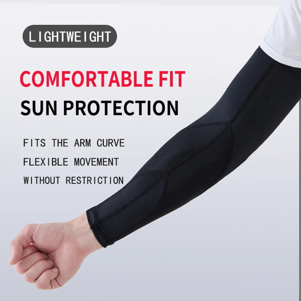 Summer ice silk sleeves sun protection sleeves men and women outdoor cycling hand sleeves arm sleeves anti-ultraviolet