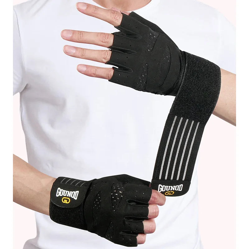 GOUNOD Weightlifting Gloves Wrist Support Breathable Anti Slip