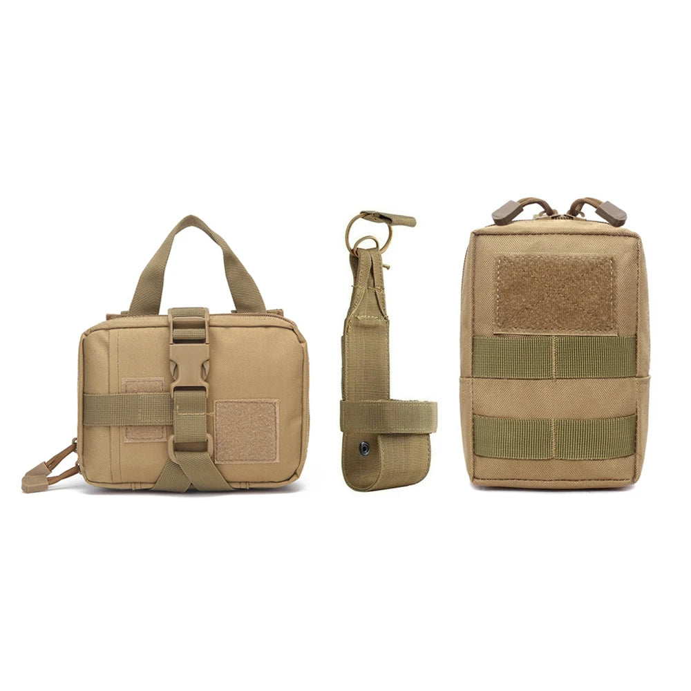 Dog Tactical Bags Set Molle Pouches Belt Attaching on Harness Sticker Military Dog Training Bags For Large Dogs Accessories