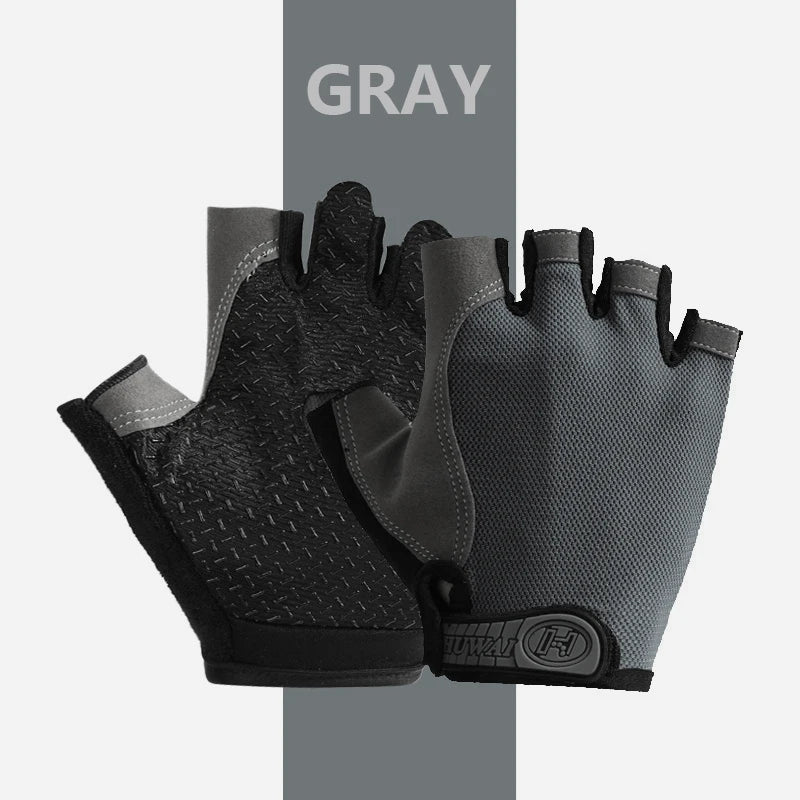 Cycling Gloves Half Finger Breathable Anti Slip Fitness Training