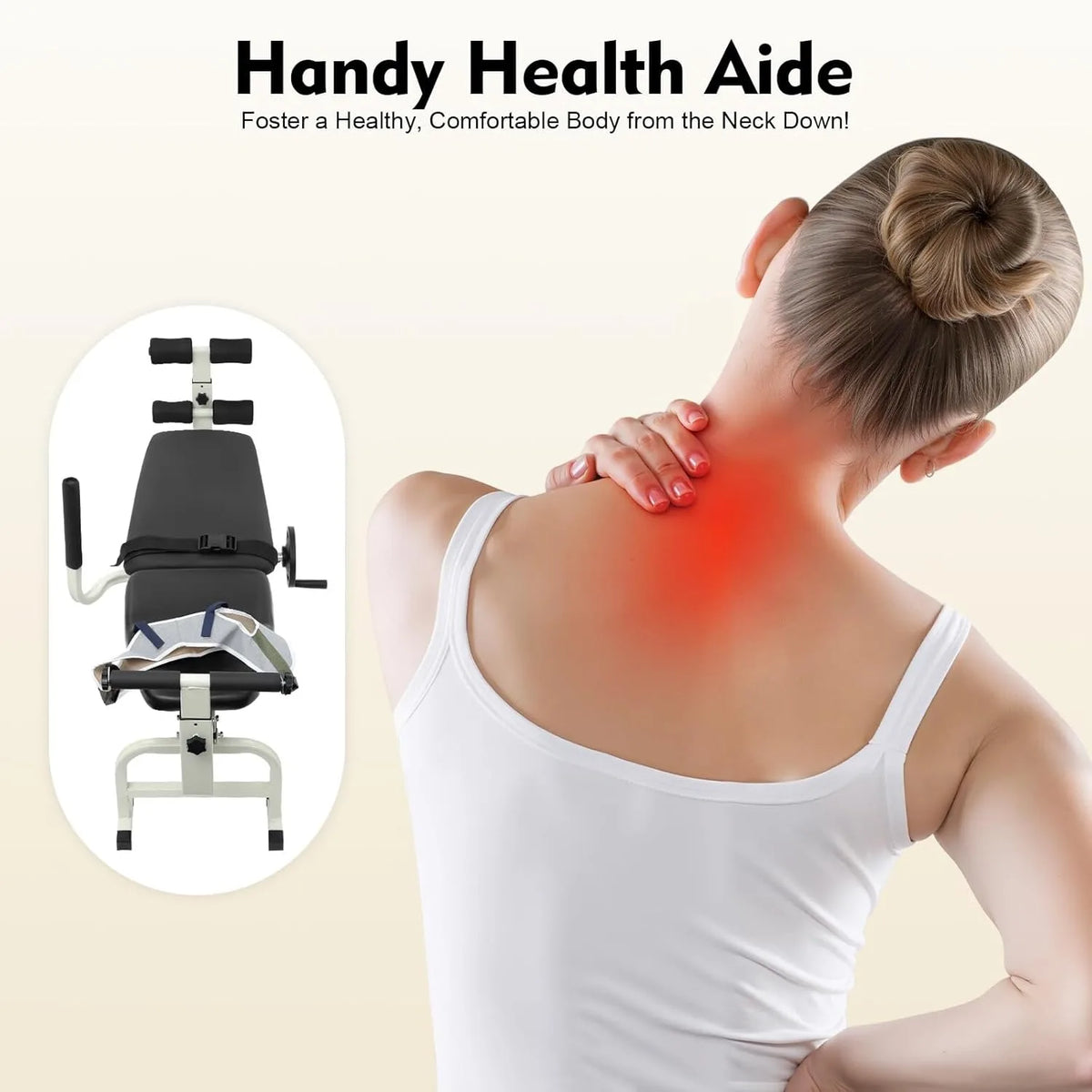 Back Stretch Bench Multifunctional Neck Stretcher And Lumbar Traction