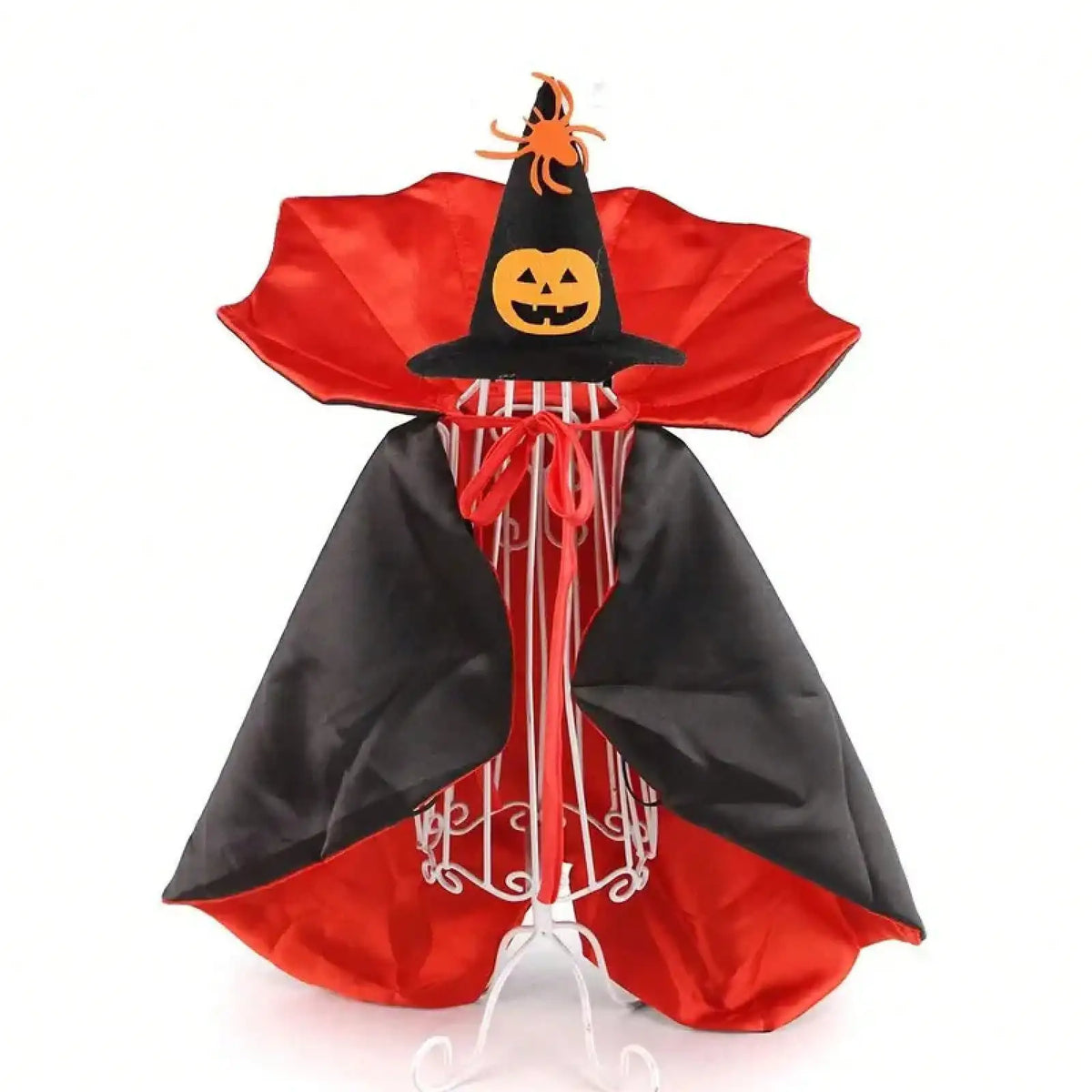 Halloween Stand Collar Pet Costume Cape for Dogs and Cats