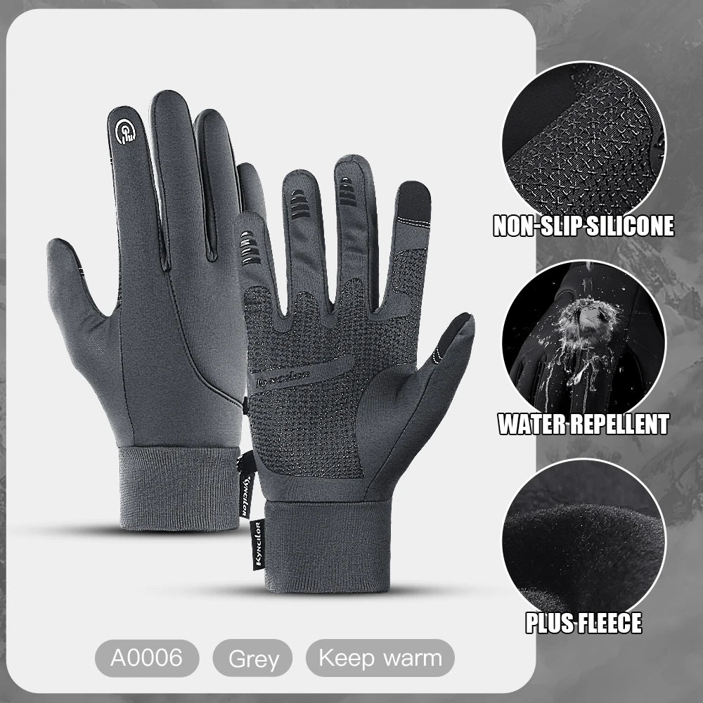Winter Thermal Gloves for Cycling and Outdoor Activities Waterproof Touchscreen