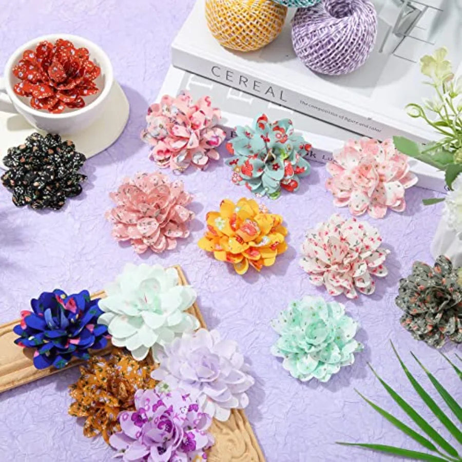 30 Pcs Flowers Dog Collar Pet Bow Ties Multi-color Sunflower Dog Charms Flower for Accessories Small Medium Large Cat Puppy Col