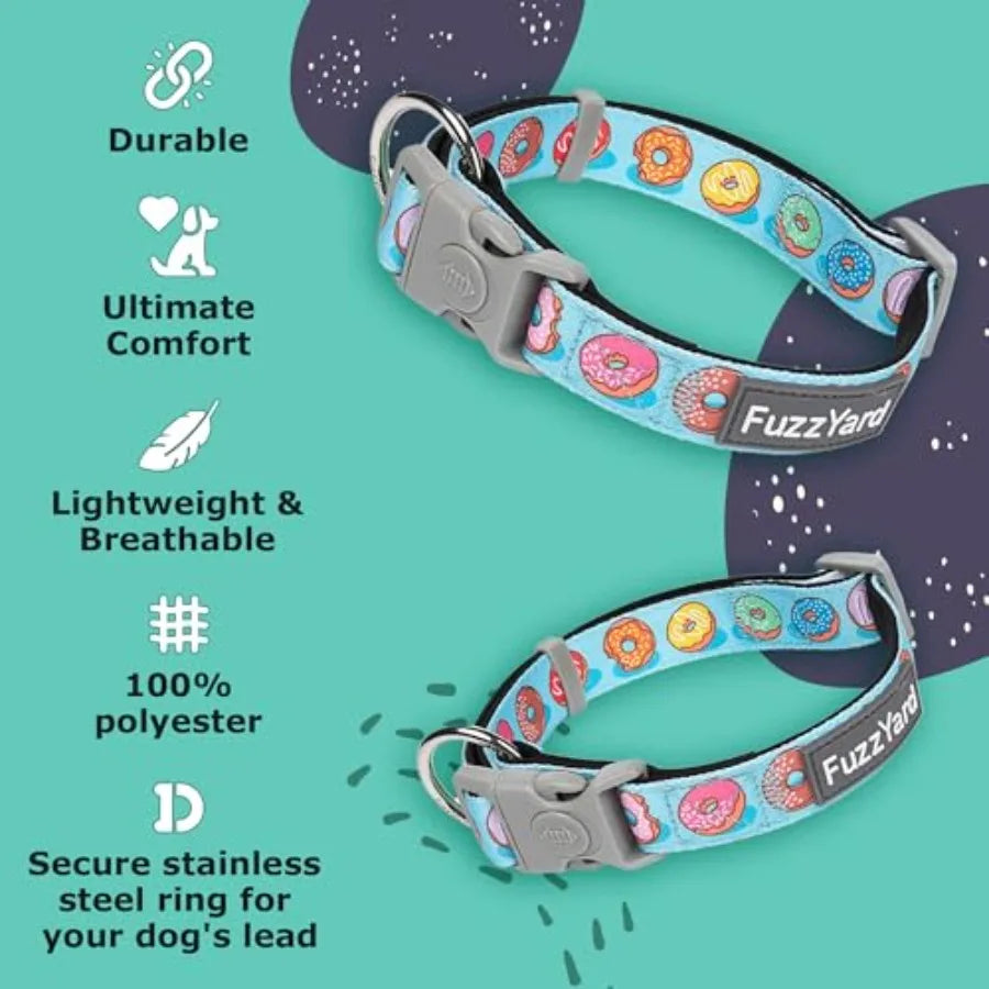 Dog Collar Size L Comfortable Neoprene Pet Collar for Everyday Walking and Training Ideal Fit for Dogs