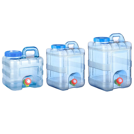 Portable Water Container with Spigot Large Capacity Water Storage Carrier Water Storage Container for Hiking Self-Driving Tour