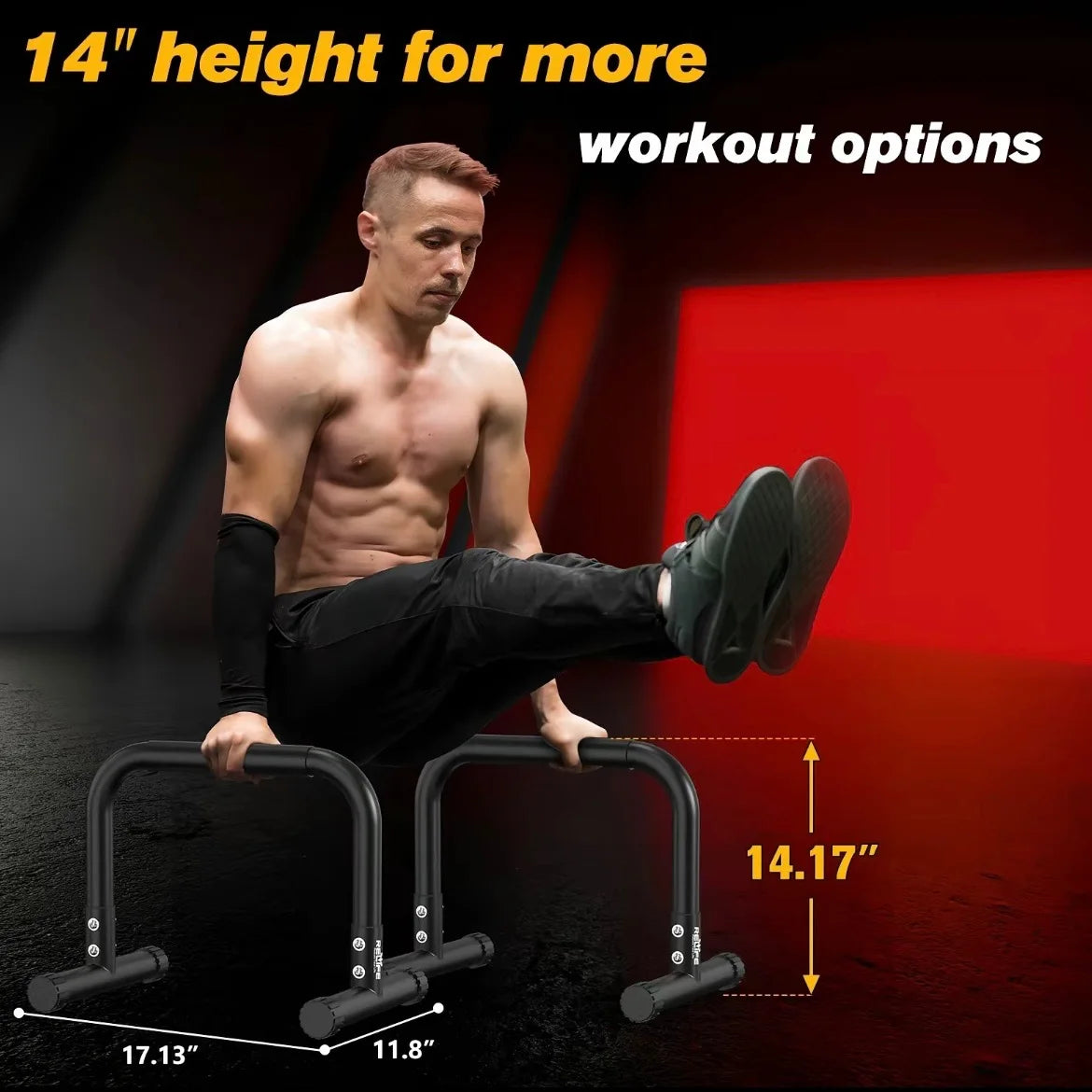 Dip Station Parallel Bars Heavy Duty Dip Stand Strength Training