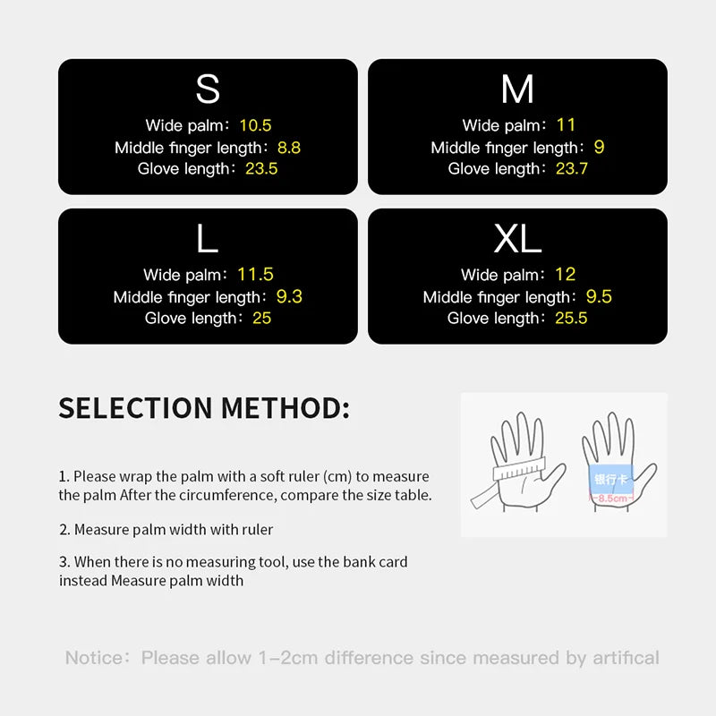 Winter Thermal Gloves for Cycling and Outdoor Activities Waterproof Touchscreen