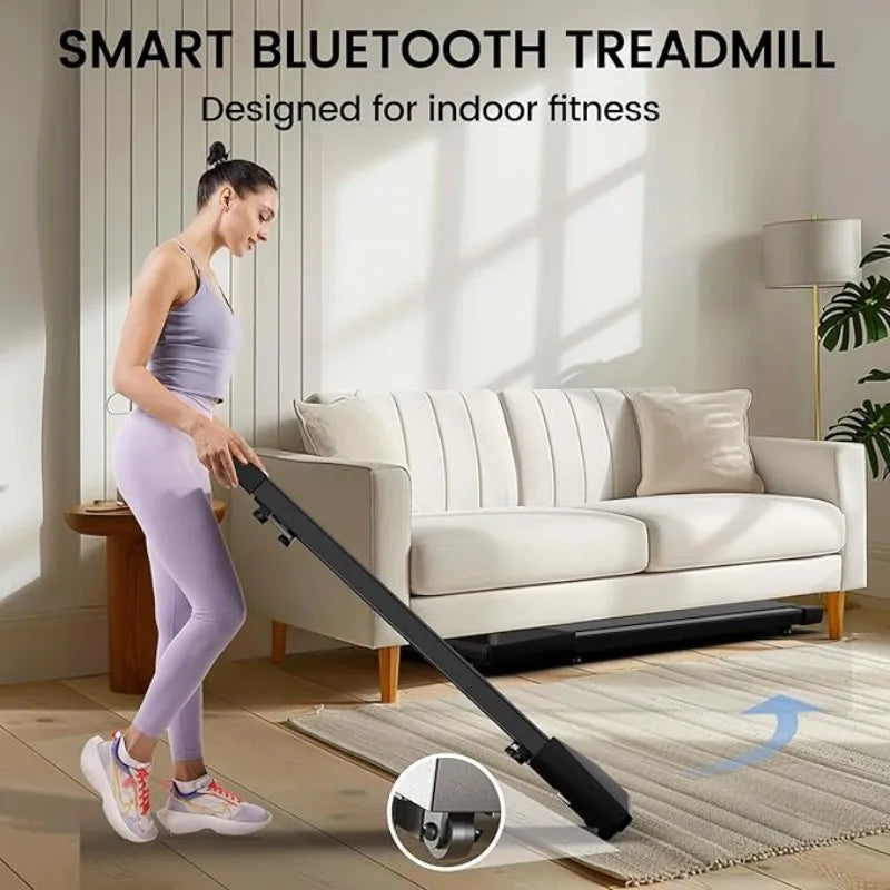 Superun 2-In-1 Walking Treadmill for Home Office App Control