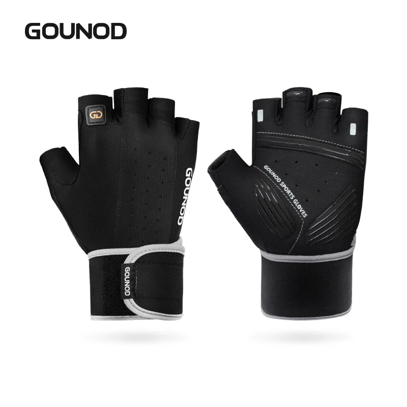 GOUNOD Weightlifting Gloves Wrist Support Breathable Anti Slip