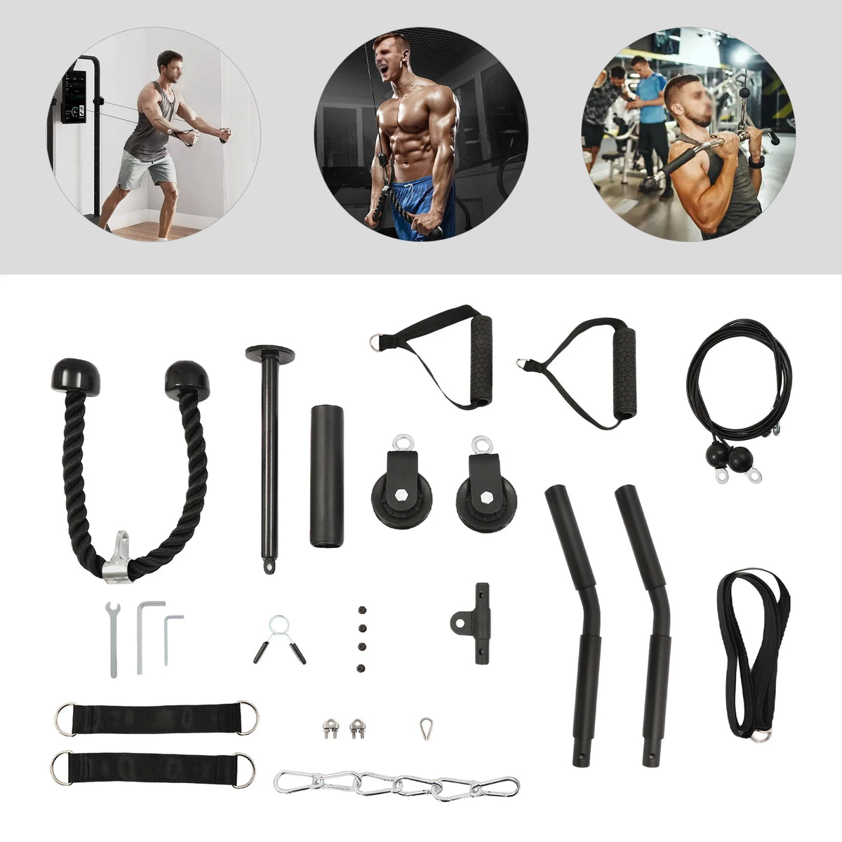 Pulley Gym Home Cable Workout System for Full Body Strength