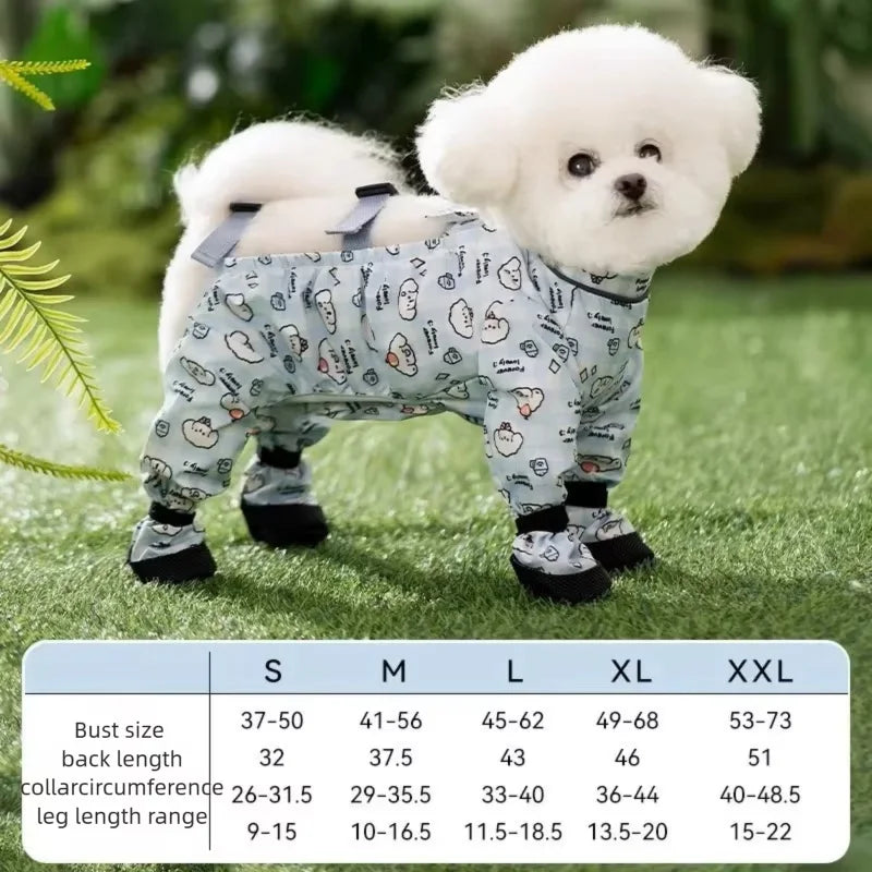 Adjustable Dog Boots With Suspenders And Anti Slip Snow Protection