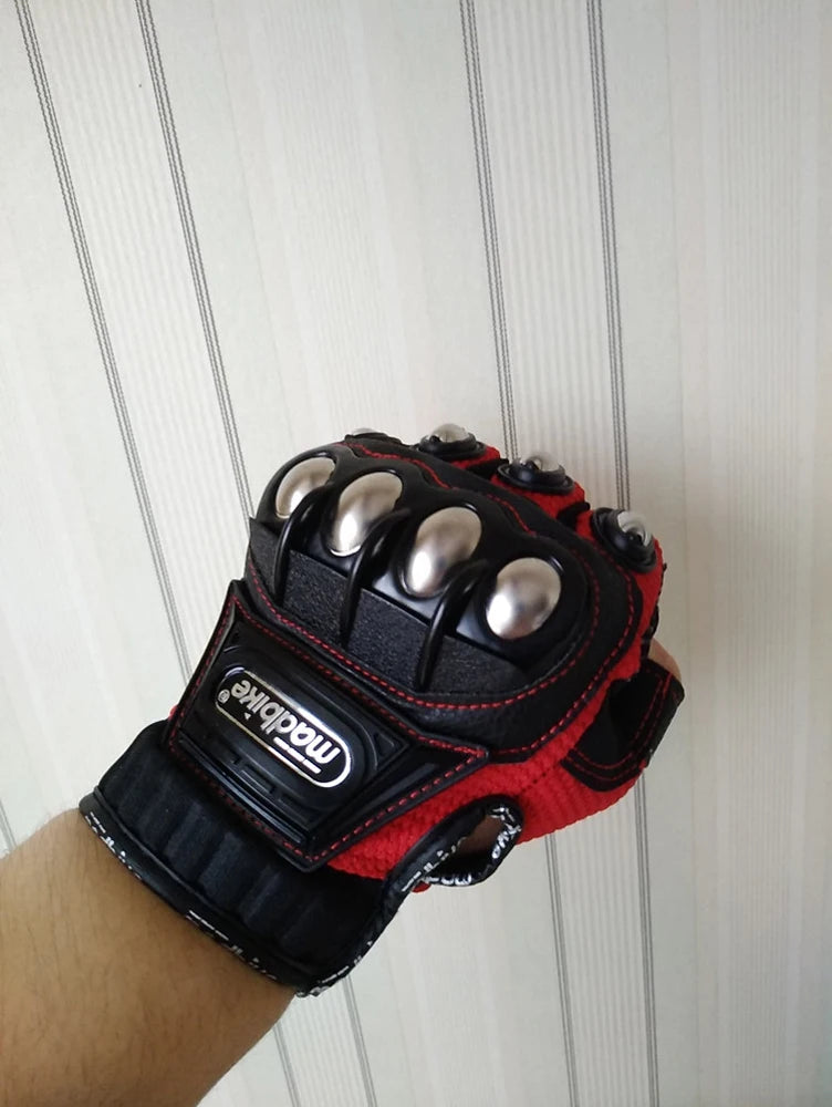 Tactical Cycling Gloves Steel Safety Outdoor Self Defense For Men