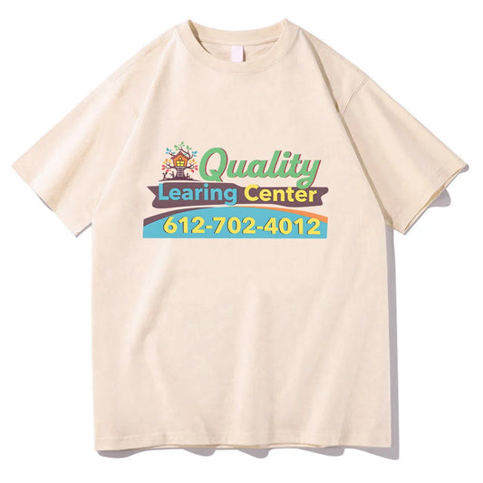 Men Women Quality Learing Center T Shirts Humor Graphic Classic T-Shirt Cotton Top Round Neck Short Sleeve Comfortable Clothing
