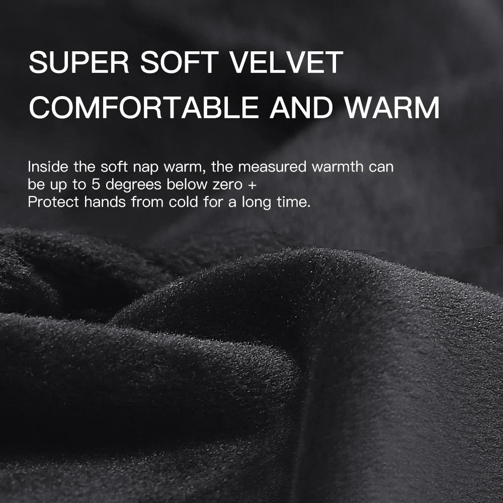 Winter Thermal Gloves for Cycling and Outdoor Activities Waterproof Touchscreen