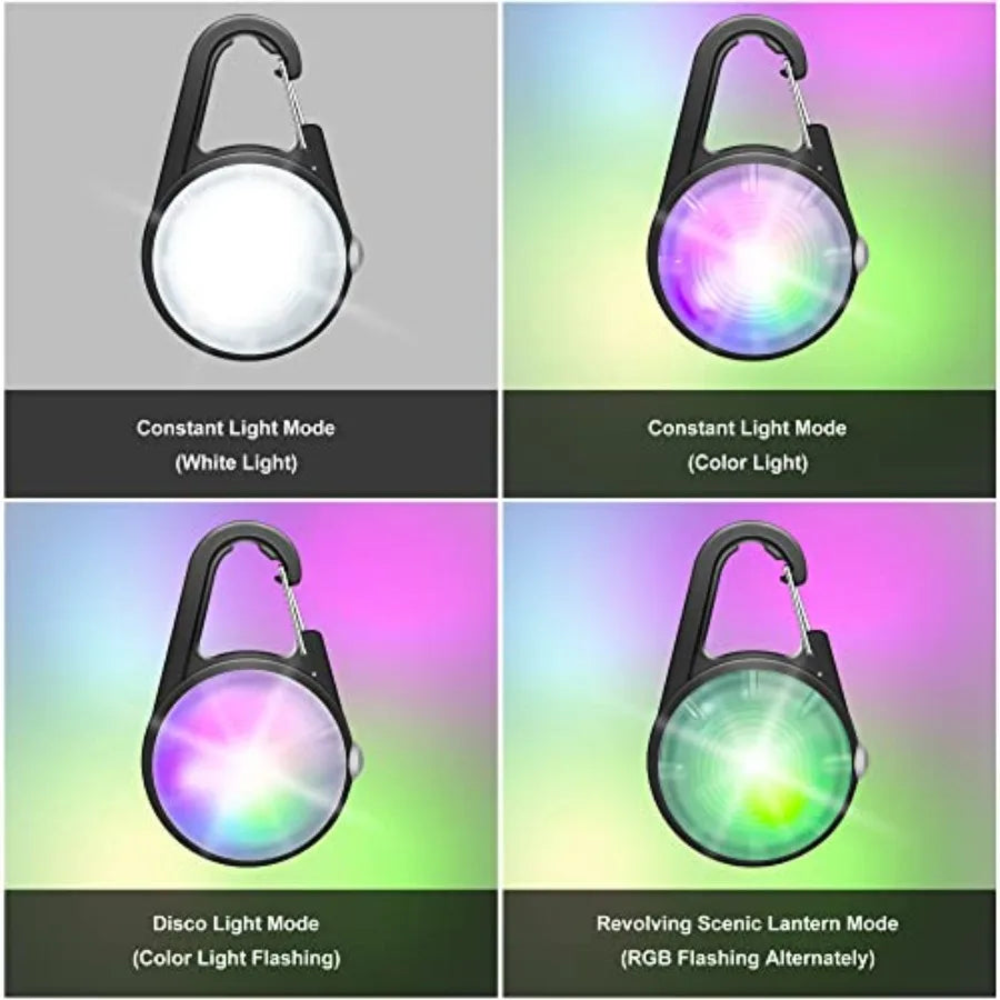 Dog Collar Light, 4 Modes Dog Lights for Night Walking, Rechargeable LED Pet Collar Light for Nighttime Clip on, IP68 Waterproo
