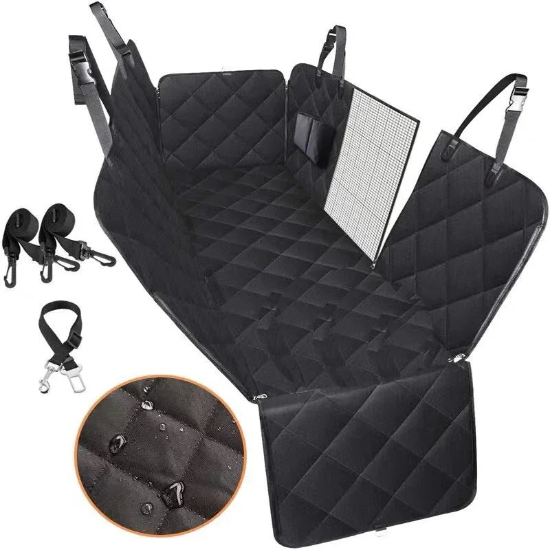 Waterproof Quilted Cotton Dog Car Seat Cover With Scratch Protection