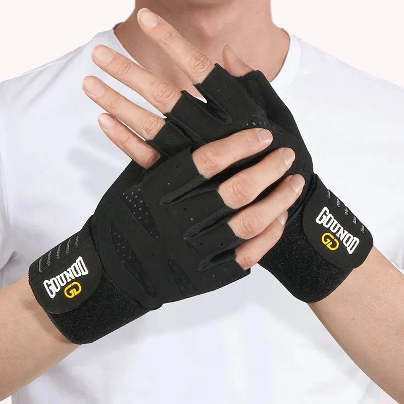 GOUNOD Weightlifting Gloves Wrist Support Breathable Anti Slip