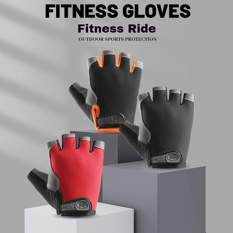 Breathable Anti Slip Half Finger Cycling Gloves For Men And Women
