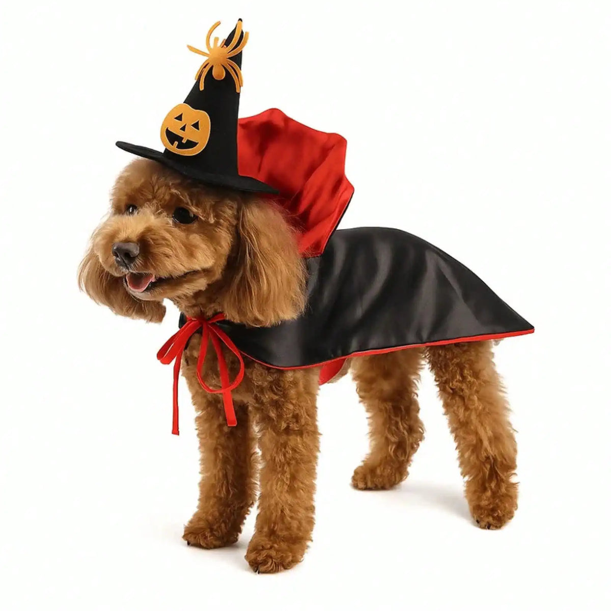 Halloween Stand Collar Pet Costume Cape for Dogs and Cats