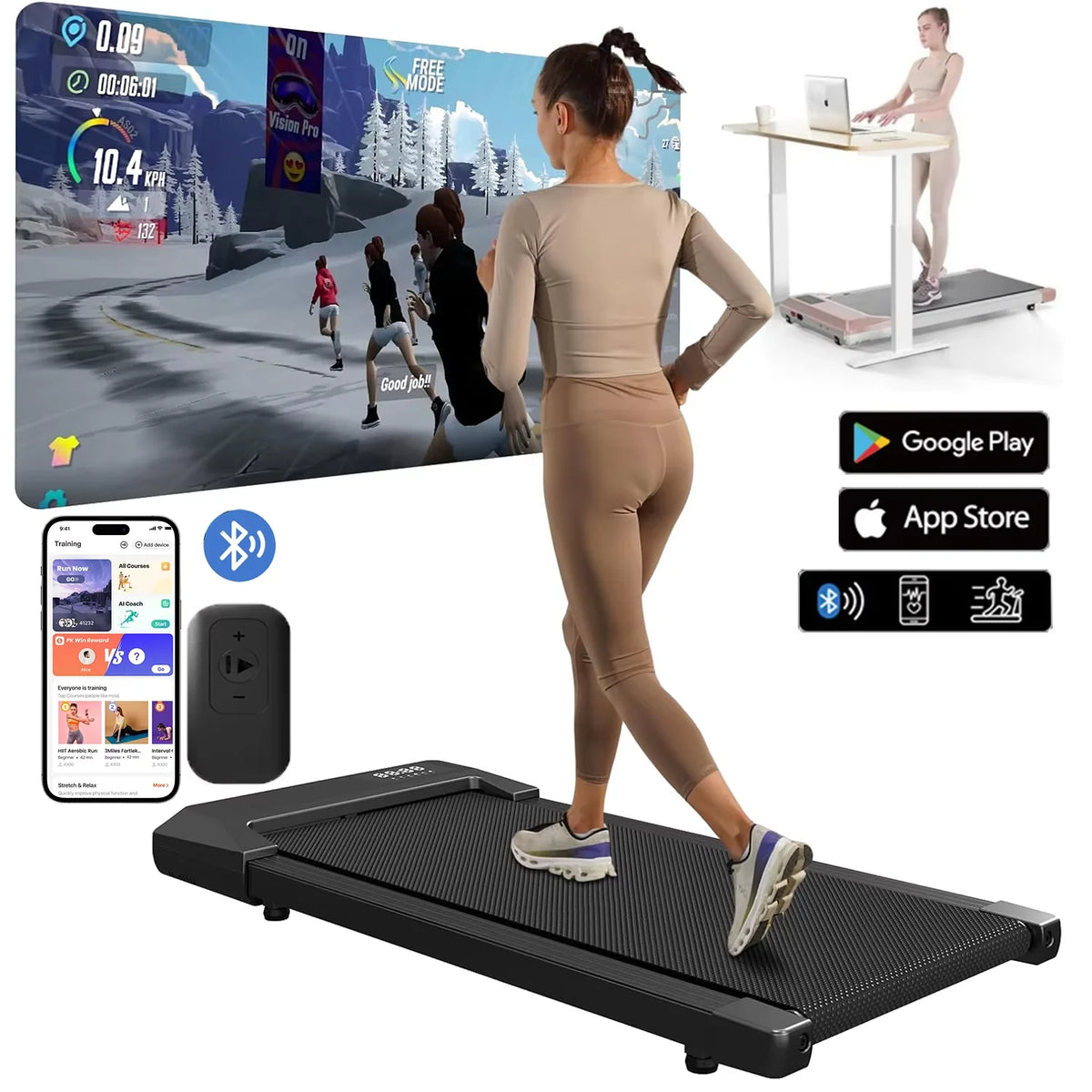 Superun Home Treadmill Two Point Five Horsepower Walking Running Machine