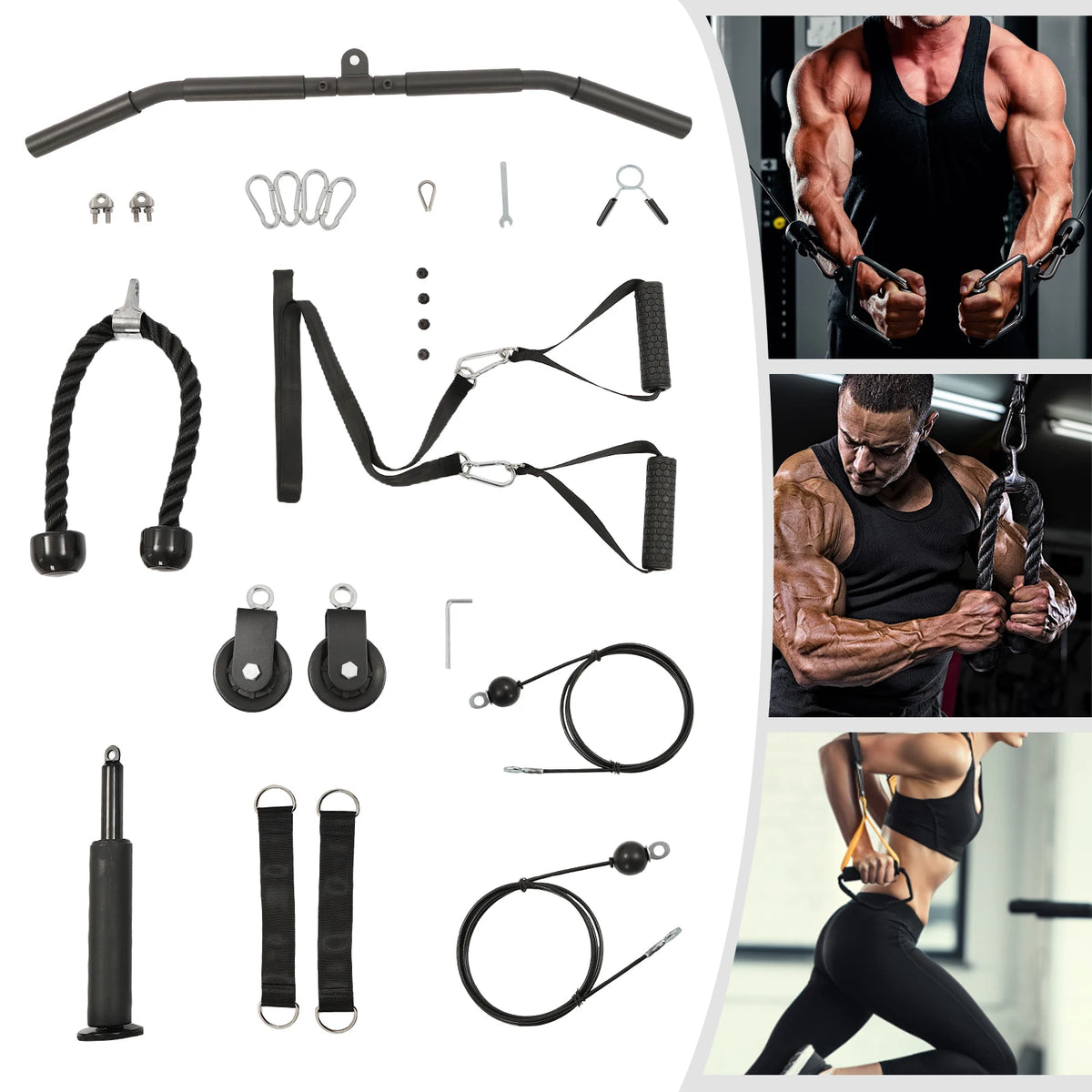 Pulley Gym Home Cable Workout System for Full Body Strength
