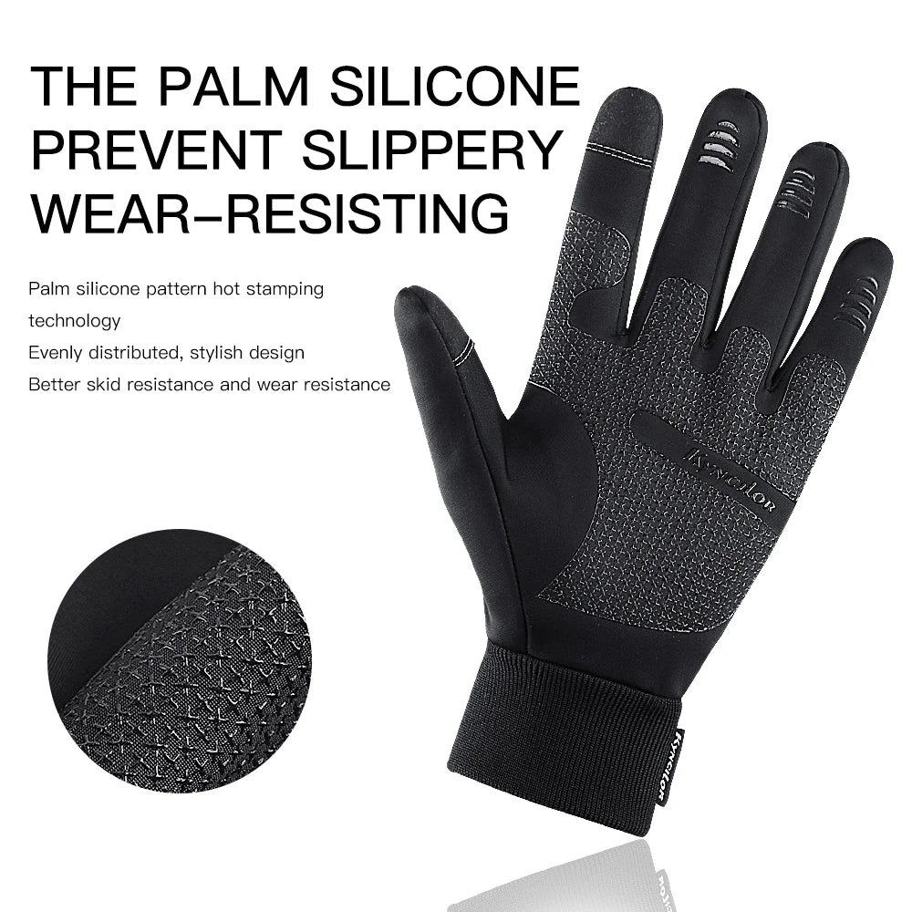 Winter Thermal Gloves for Cycling and Outdoor Activities Waterproof Touchscreen
