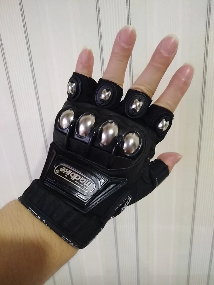 Tactical Cycling Gloves Steel Safety Outdoor Self Defense For Men