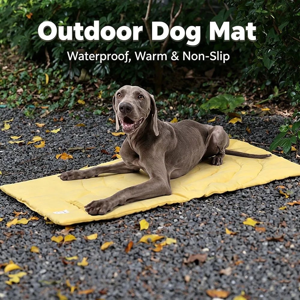 Portable Foldable Waterproof Dog Mat With Warm Non Slip Cushion