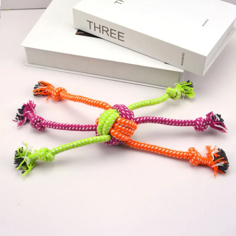 Durable Dog Rope Toy For Teeth Cleaning And Interactive Training