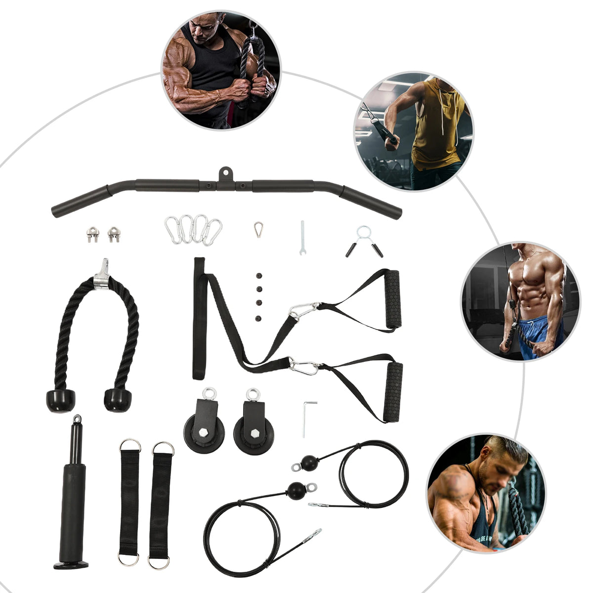 Pulley Gym Home Cable Workout System for Full Body Strength