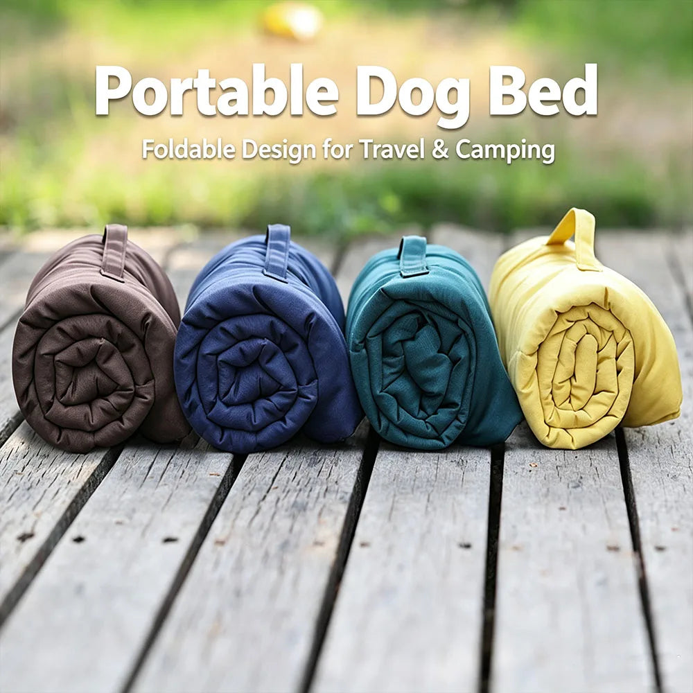 Portable Foldable Waterproof Dog Mat With Warm Non Slip Cushion