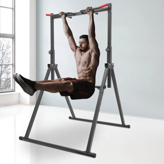 Power Tower Pull Up Bar Dip Station Free Standing Gym