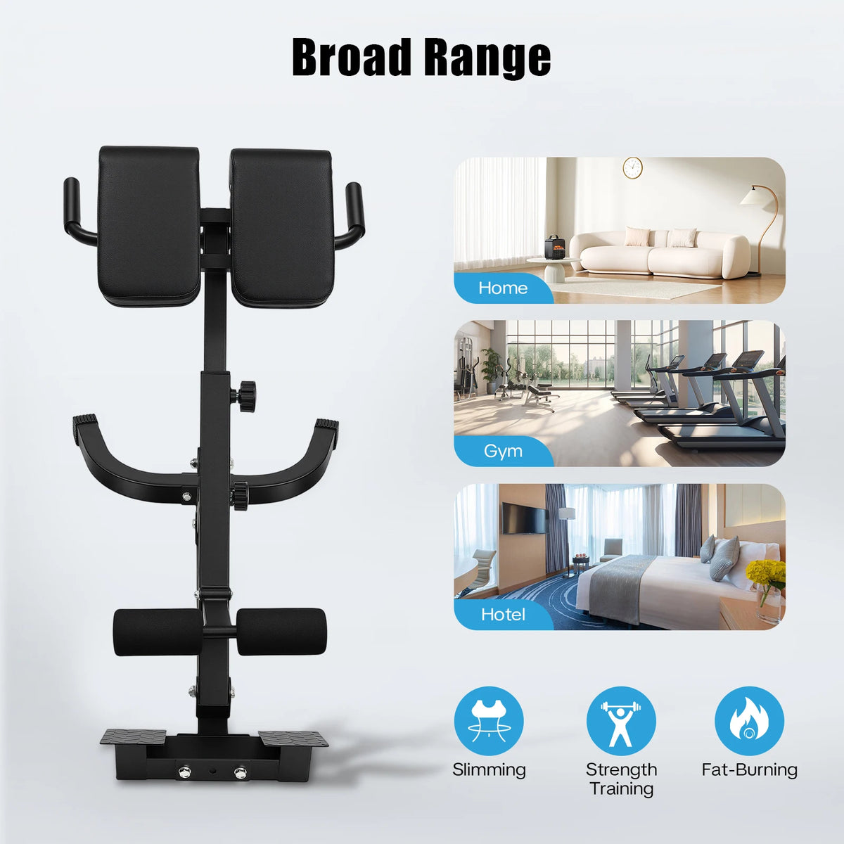 Roman Chair Back Extension Machine For Abdominal And Spine Strength