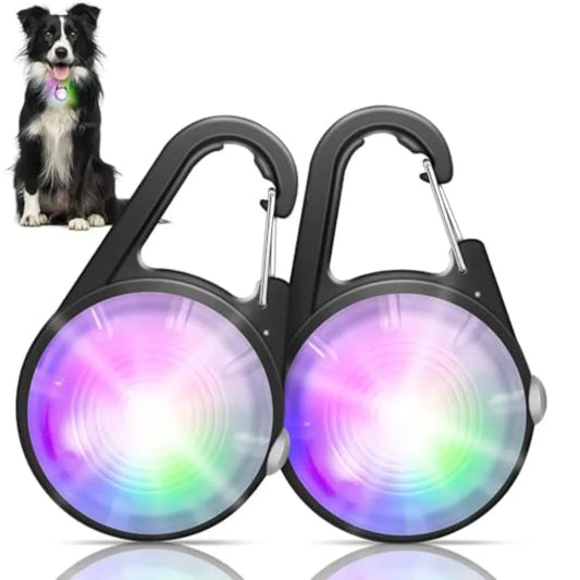 Dog Collar Light, 4 Modes Dog Lights for Night Walking, Rechargeable LED Pet Collar Light for Nighttime Clip on, IP68 Waterproo