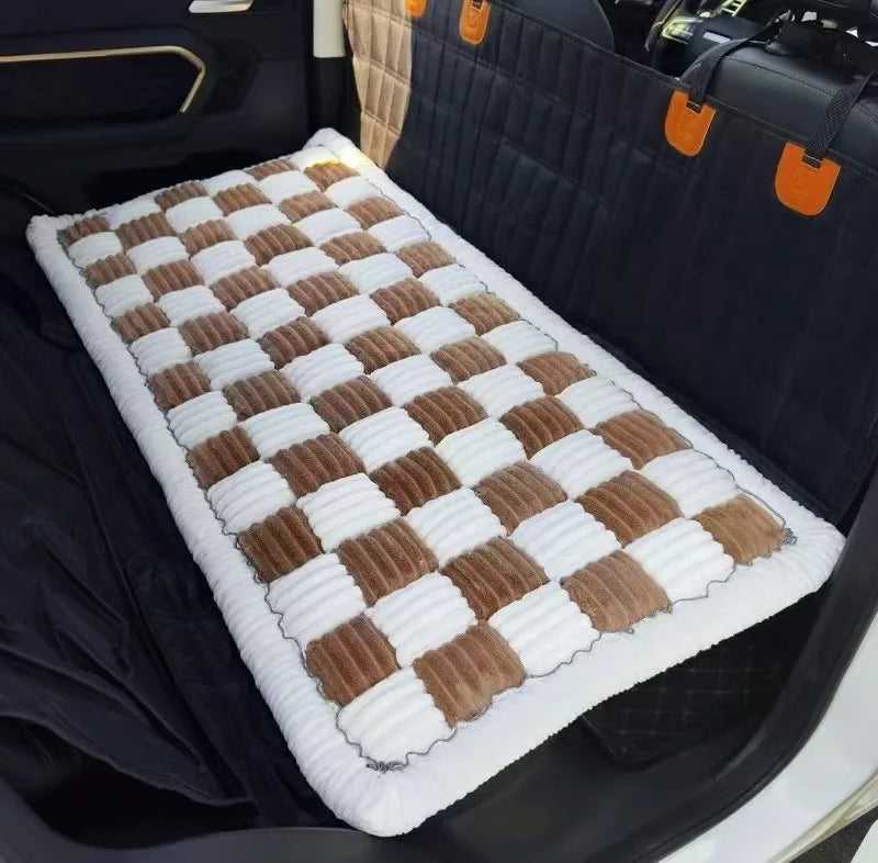 Plush Non-Slip Dog Car Seat Mat and Sofa Cushion Pad