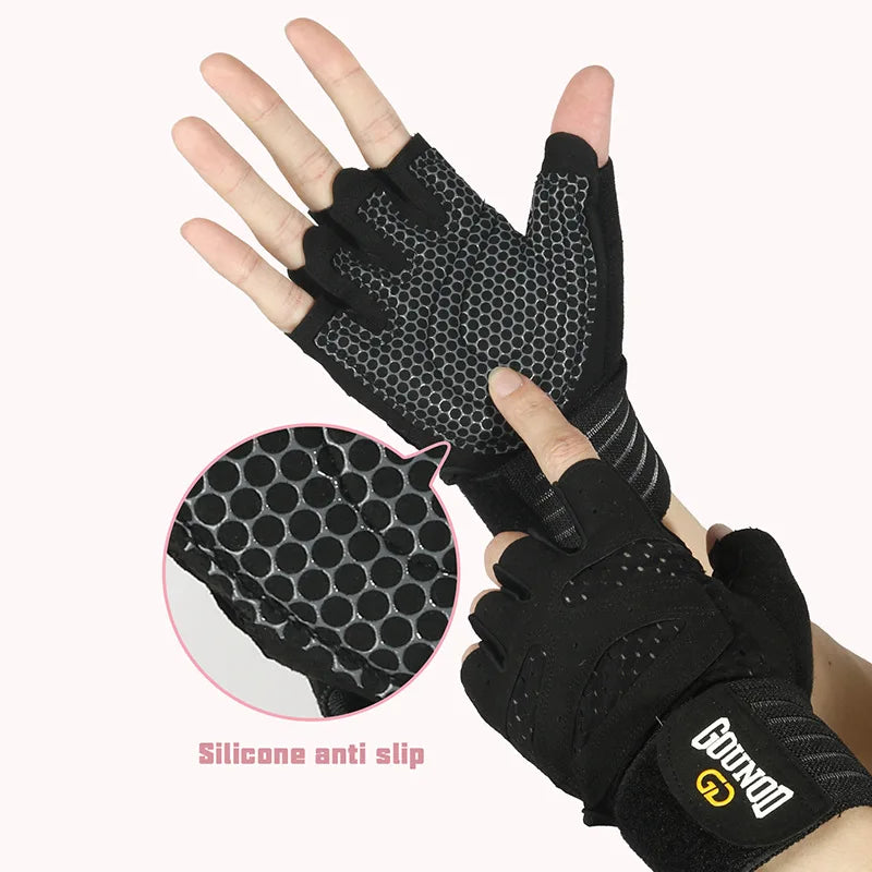 GOUNOD Weightlifting Gloves Wrist Support Breathable Anti Slip