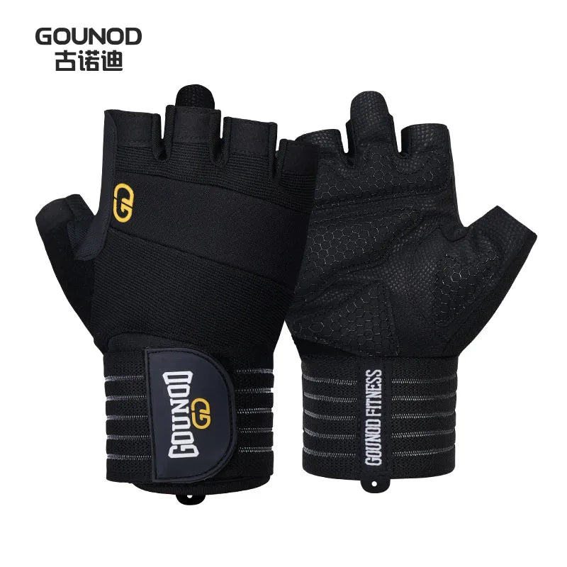 GOUNOD Weightlifting Gloves Wrist Support Breathable Anti Slip