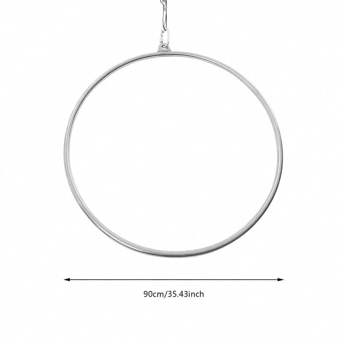 90cm Aerial Lyra Hoop Gymnastic Equipment Lifting Ring Yoga Ring Dance Stainless 350Kg