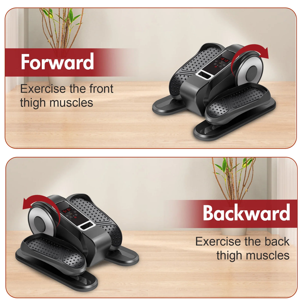 Gamewiu Under Desk Elliptical Mini Exerciser With LCD Display